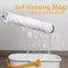 ZUBULUN Self Wringing Twist Mop Set | 2 Reusable Heads | 51 Long Handle | Top Scouring Pad | Wet Mops for Hardwood, Vinyl, Tile | White - Buy Online on GoSupps.com