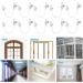 10Pcs Window Restrictor Locks for Kids Window Restrictors UPVC Baby Security Window Locks with Screws Keys for Baby Child Children Safety Window Locks Door Locks for Home Public School and Commercial 10pcsWhite - Buy Online on GoSupps.com