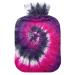 Heat bottle with reference 1 l of durable warm-up bag for hand feet shoulder and neck pain cramps heating press and heat therapy pattern of purple pink spiral binding abstract
