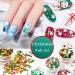 Kalolary 6 Boxes Christmas Nail Sequins Glitter | 3D Nail Art Stickers & Face Body Glitter for DIY Holiday Decor - Buy Online on GoSupps.com