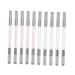 Healeved 10pcs Crystal Eyebrow Pencil Microblade Needle Holder Dual End Microblading Pens Makeup Gadgets Abs
