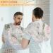 Rose Paint Beard Bib Apron - Waterproof Hair Catcher for Men | Non-Stick Grooming Cape with Suction Cups | Ideal Gift for Shaving & Trimming - Buy Online on GoSupps.com
