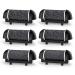 6 Pack Replacement Roller Refill Heads for Electric Callus Remover for Feet Pedicure Kit Refill Rollers Extra 4 Regular Coarse & 2 Fine Coarse Electronic Foot File(Black)