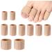 10 pieces silicone toe protection toe cushion tube hose bandage soft gel finger protection toe cap pad for corns remover callus pillows bunion treatment callus 3 size