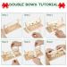 Creproly Bow Maker Tool for Ribbon Wreaths - 2-in-1 Wooden Hair Bow Making Tool for Crafts - DIY Decoration for Holidays (New Style1) - Buy Online on GoSupps.com