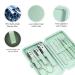 10-Part Manicure & Pedicure Set - Complete Nail Care Kit with Scissors & Clippers | Travel Beauty Essentials (Green) - Buy Online on GoSupps.com