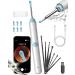 Kekoy Ear Wax Removal Kit Otoscope Ear Camera 1296P HD WiFi Ear Cleaner with Camera Rechargeable Ear Wax Remover Tool with Camera Ear Wax Removal Tool with Lights for Adult & Kid(White Blue)