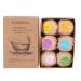 Essential Oil Spa Bombs - Handmade Aromatherapy Bath Bombs for Relaxation & Moisturizing - 6pcs Set - Buy Online on GoSupps.com