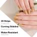 Semi Cured Gel Nail Strips Gel Nail Stickers - 20 Pcs Nail Stickers for Nail Art - Soft Self-Adhesive Gel Nail Wraps Easy Apply & Remove for Salon-Quality Manicure Kit (UV/LED Lamp Required)(BSS-0340) - Buy Online on GoSupps.com