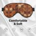 Brown Horse Print Unisex Sleep Eye Mask | Soft Comfort Eye Shade for Travel Yoga & Shift Work - Buy Online on GoSupps.com