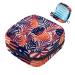 Storage bags for women's bandages colorful palm leaves portable menstrual pad bags panty lips tampons women's bandages storage holder for women school office multicolored 08