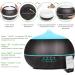 500ml Essential Oils Aromatherapy Diffuser | Ultrasonic Air Humidifier for Bedroom | Wood Grain Design | Black Fragrance Oil Diffuser - Buy Online on GoSupps.com
