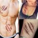 Hotop Cosplay Temporary Tattoo Sticker Set - 10pcs Halloween Scab Blood Zombie Scars - Buy Online on GoSupps.com