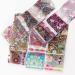MIZHSE Nail Foil Glue Transfer Gel 18ml + 40 Pcs Flower, Leopard, Marble Pattern Stickers + Push Pen | DIY Nail Art Manicure Set - Buy Online on GoSupps.com