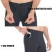 PIQIDIG Men's Workout Leggings Yoga Pants with Pockets | XX-Large Dark Grey - Buy Online on GoSupps.com