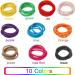 JCF Elastic Hair Bands 50Pcs - Multicolor Hair Ties for Women and Girls - Buy Online on GoSupps.com