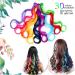 Feather Hair Extension Synthetic Rainbow Colors One Clip In Hair Extensions Curl Long Hair For Women Hair Piece Blue Pink Purple Red Green crochet hair extension set (Color : Q04 Size : 18inches) 18inches Q04 - Buy Online on GoSupps.com
