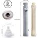 Long Hot Water Bottle with Soft Cover - 2L Thermal Pillow for Babies & Adults 73cm | Includes Funnel & Plush Neck/Shoulder Support - Buy Online on GoSupps.com