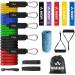 Resistance Bands Exercise Bands Resistance Bands for Working Out Work Out Bands with Handles for Men and Women Fitness Strength Training Home Gym Equipment (Assorted)