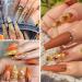 Shop 12 Grids 3D Maple Leaf Nail Glitter - Holographic Fall Art Stickers & Decorations for Thanksgiving | International Shipping - Buy Online on GoSupps.com