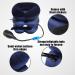 Dazzluxe Inflatable Travel Pillow - Portable Adjustable U-Shaped Neck Support for Business Trips & Everyday Use (Blue) - Buy Online on GoSupps.com