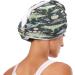 Watercolour Dinosaur Dry Hair Cap & Quick Drying Towel Set - Super Absorbent Soft Comfort 2 Pieces with Button Headband - Buy Online on GoSupps.com