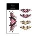 Cosplay Cyber Succubus Sexy Womb Temporary Tattoos | Kawaii Fake Tattoo Perfect for Women's Anime Costumes (Metal)