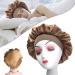 Hair Bonnet for Sleeping Wide Band Satin Bonnet Night Sleep Cap Silk Bonnet for Women Girls Hair Care Sleeping Head Cover Elastic Hat Hair Bonnet for Black Hair Curly Hair (1pcs Gold)