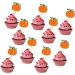 Confetti! Pumpkin Cupcake Toppers Fall Party Theme Pumpkin Birthday Thanksgiving Halloween Decorations Party Cake Decorations Supplies - Buy Online on GoSupps.com