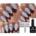 Bluesky GREY Light Grey QXG824 Nail Gel Polish UV LED Soak Off 10ml