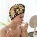 Mushroom Honeycomb Microfiber Hair Towel | Super Absorbent Coral Velvet Wrap for Long Curly Hair | Quick Dry Cap for Women - Buy Online on GoSupps.com