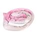 Verdant Touch Spiral Lock Hair Tie Bendable Iron Wire Dreadlocks Hair Tie Imitated Silk Tie Dye Pink 180mm Spiral Lock Hair Tie