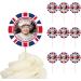 Zceplem British Flag Food Cupcake Picks Union Jack Flag Patriotic Decorations Cake Toppers - Food & Cupcake Picks for 2022 Queen's 70th Jubilee Queen Avatar - Buy Online on GoSupps.com