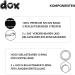 DDOXX Reflective Dog Leash - 2m Adjustable Nylon Leash for Small & Large Dogs Double Leash for Two Dogs Ideal for Running & Training - Black - Buy Online on GoSupps.com