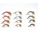 Outdoor Planet All-Time Favorites Trout Assortment Dry Flies/Nymph/Caddis/Mayfly/Attractor/Wet Flies Trout Fly Fishing Flies 12 Rainbow Warrior Attractor assortment