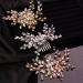 Teyglen Full Rhinestone Bride Wedding Hair Comb - Gold Crystal Bridal Hairpiece for Women - Buy Online on GoSupps.com