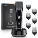 Beard Trimmer & Hair Clipper for Men Professional with Adjustable Precision Dial Cordless Waterproof Electric Razor Men High Power 35 Length Setting and 6 Guards Travel Lock Gifts for Men