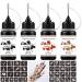 Comdoit Temporary Tattoos Kit, Semi Permanent Tattoos Jagua Gel Freehand Ink DIY Tattoos Fake Freckles 42 Pcs Tattoos Stencils Temp Tattoos for Women Kids Men Body Art Markers (4 Bottles)