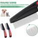 Flea Comb for Dogs & Cats - 2 Pack Professional Stainless Steel Lice & Dust Comb with Coarse & Fine Teeth - Buy Online on GoSupps.com