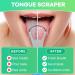 Metal Tongue Scraper for Adults & Kids | Stainless Steel Tongue Cleaner with Case | Reduce Bad Breath & Breathe Fresh - Light Blue - Buy Online on GoSupps.com