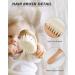 2 Pcs Natural Soft Baby Hair Brush Set with Wooden Handle - Gentle Goat Bristles for Newborns & Toddlers - Buy Online on GoSupps.com
