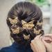 24 Piece Metallic Butterfly Hair Clips for Women and Girls - Gold, 2 Styles & Sizes - Hair Accessories for Weddings and Brides - Buy Online on GoSupps.com