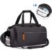 ROTOT Gym Duffel Bag with Waterproof Shoe Pouch - Weekend Travel Bag with Insulated Pocket | Black - Buy Online on GoSupps.com