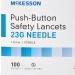 McKesson Safety Lancets Sterile Push-Button 23G Needle 1.8mm - 100 Count - Buy Online on GoSupps.com