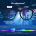 Vimbloom Blue Light Blocking Glasses for Men Women - Anti Eye Fatigue, Anti Glare Computer Gaming Glasses with UV Protection - Modern Black Matte Frame - Buy Online on GoSupps.com