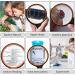 Sitake 6-Piece Magnifying Glass Set - 10x Magnification 75mm Lens for Kids & Seniors - Non-Slip Rubber Grip & Microfiber Cloths for Easy Reading - Buy Online on GoSupps.com