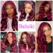 Shop Baluiki 22 Burgundy Body Wave Lace Front Wig - 4x4 Lace Closure, 180% Density Human Hair for Black Women - Buy Online on GoSupps.com