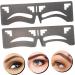 DOITOOL 2pcs Eyebrow Ruler Makeup Stencil Makeup Stuff Molds T Ruler Brow Guide Ruler Stainless Steel Shaper 17x4.8cm Black - Buy Online on GoSupps.com