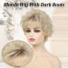 Beimer Natural Blonde Short Curly Pixie Wig with Bangs - Layered Synthetic Short Hair Wig for White Women - Buy Online on GoSupps.com