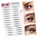 Angoily Angoily Eyebrow Stencil Kit Temporary Self-Adhesive Eyebrow Stickers Easy to Use for Sparse Eyebrows Black
